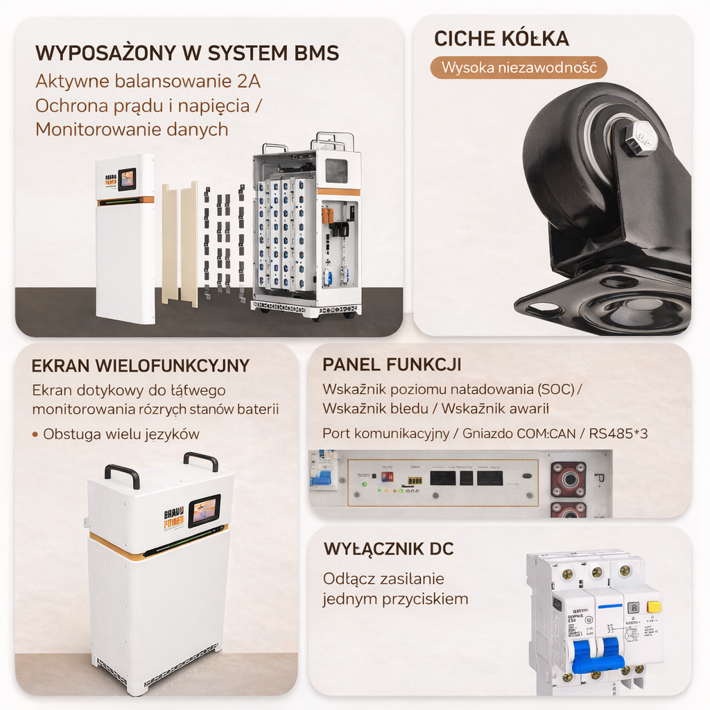 Magazyn Energii Off-Grid (kompletny) 16KW 314ah - ogniwa LIFEPO4 - obrazek 5