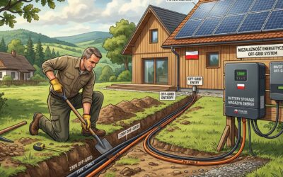 Jak zakopać kable do magazynu energii? Głębokość, przepisy i zabezpieczenia