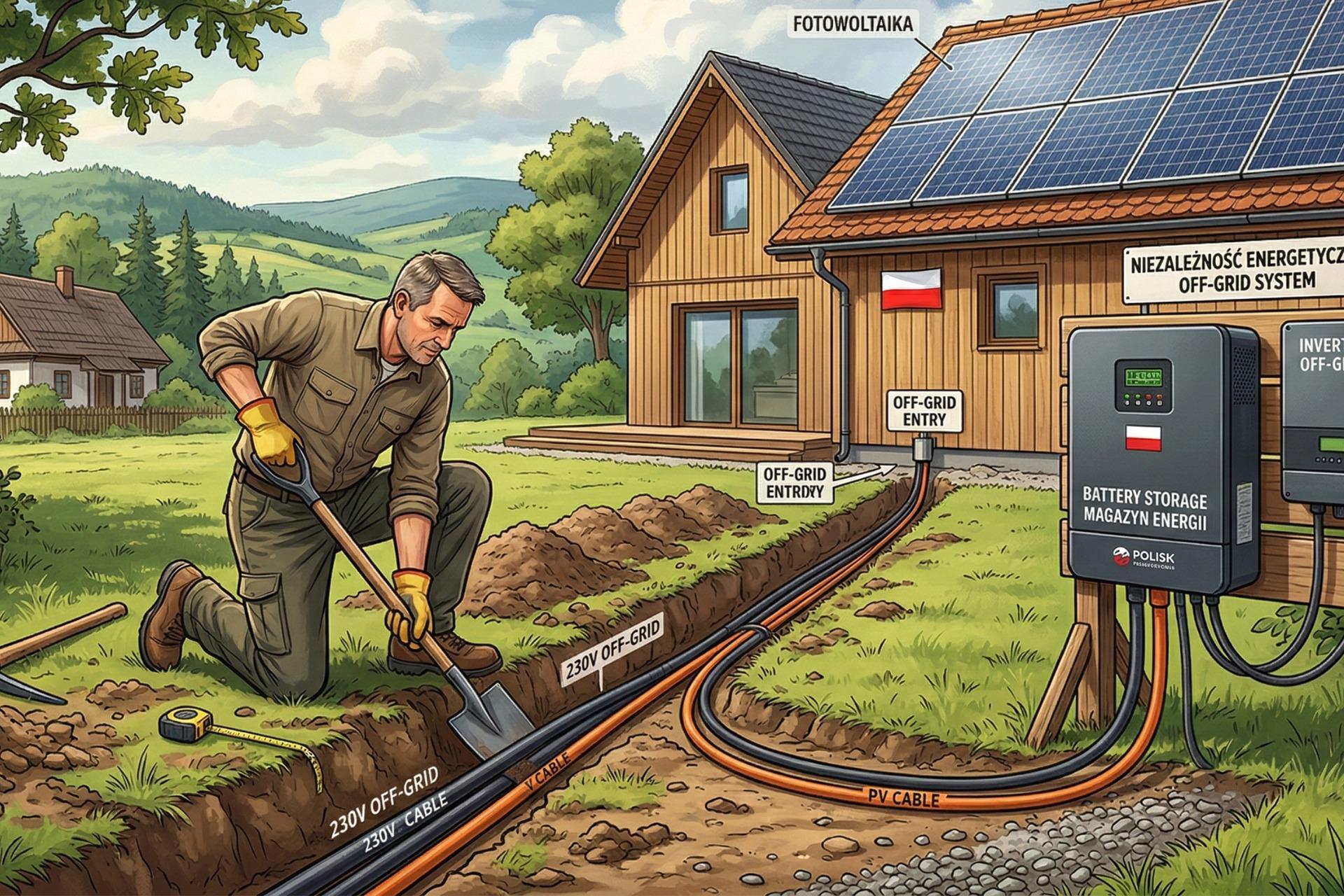 Jak zakopać kable do magazynu energii? Głębokość, przepisy i zabezpieczenia Jak zakopać kable do magazynu energii? Głębokość, przepisy i zabezpieczenia